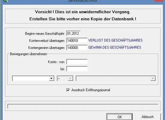 Clôture annuelle Book-in Clôture annuelle Book-in