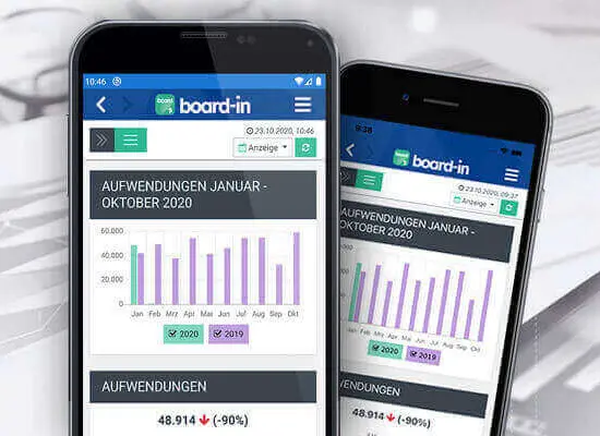 Board-in App für Android und iOS verfügbar Board-in App für Android und iOS verfügbar