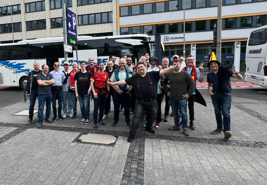 Excursion estivale d'Intecsoft en 2024 : parc d'accrobranche Blackfoot et spectacle de l'Euro à Cologne