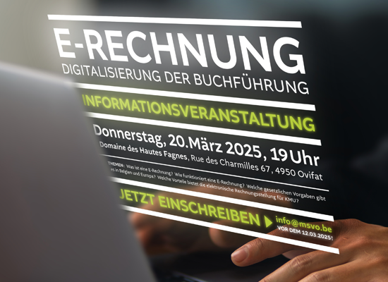 Die MSVO lädt ein: E-Rechnung & digitale Buchführung!  Die MSVO lädt ein: E-Rechnung & digitale Buchführung!